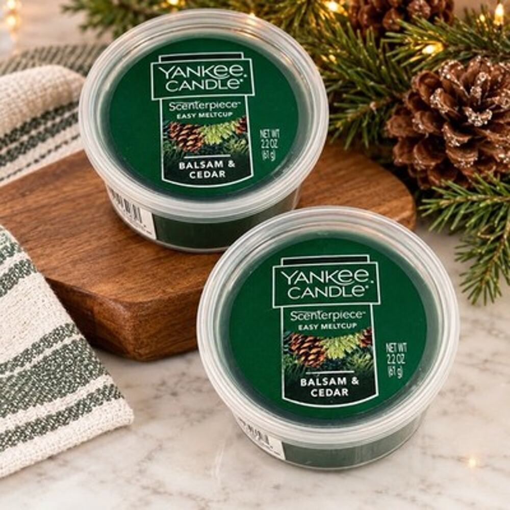 Yankee Candle Scenterpiece Balsam & Cedar Easy MeltCup 2.2 oz Lot of 2